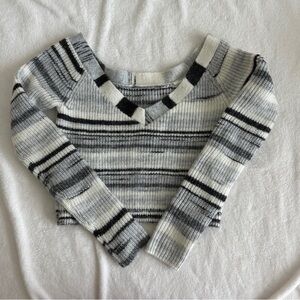Striped Crop Sweater